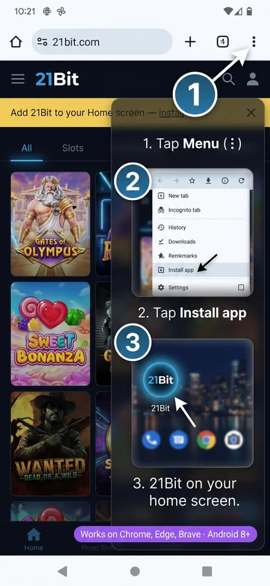 How to install 21Bit on Android – 21Bit